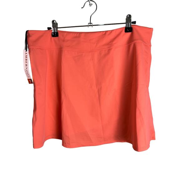Ambernoon II By Dr. Erum Ilyas UPF 50 Wrap Swim Skirt CORAL NWT SIZE 26W - Picture 2 of 8